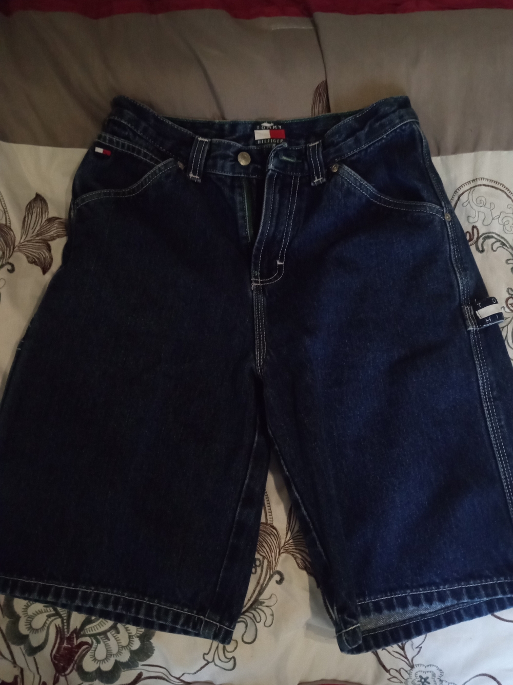 Tommy Hilfiger Rare Roc Roc Cheja Youth Dark Wash Denim Jean Shorts